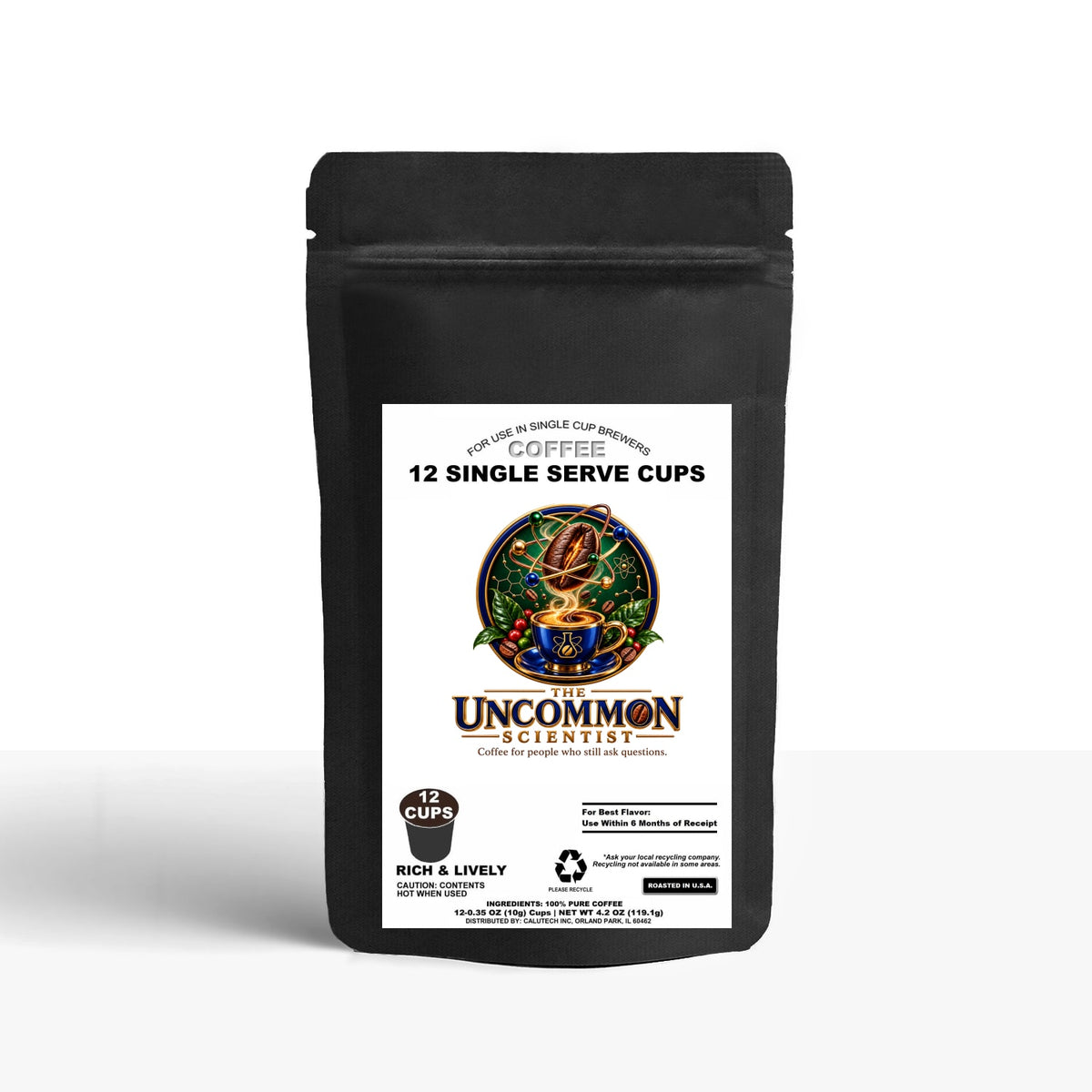 12 Pack Single Serve Coffee Capsules